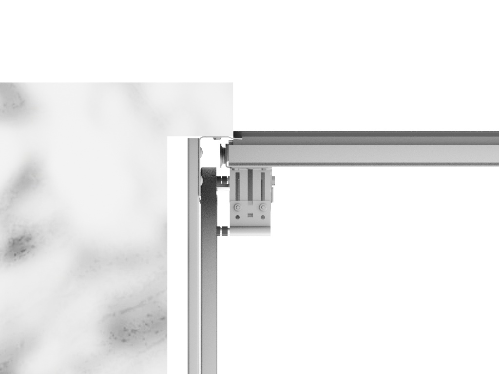 舱口安装：导轨系统安装在舱口内侧的附件和支架上.